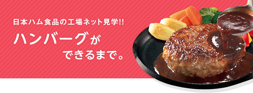 日本ハム食品の工場ネット見学!! ハンバーグができるまで。